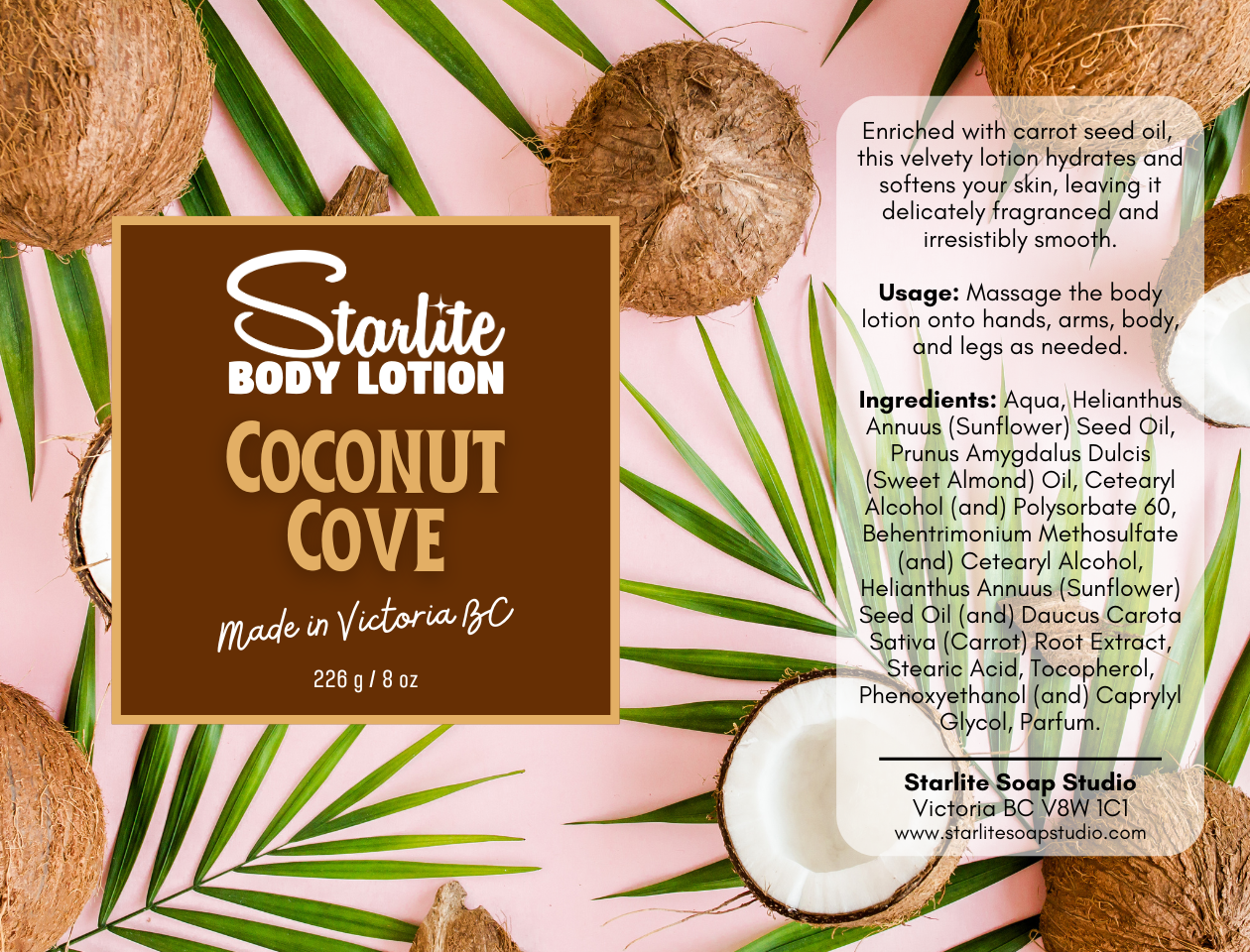 STARLITE BODY LOTION - COCONUT COVE
