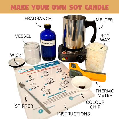 MAKE YOUR OWN SCENTED SOY CANDLE(S) - 1 HOUR SESSION