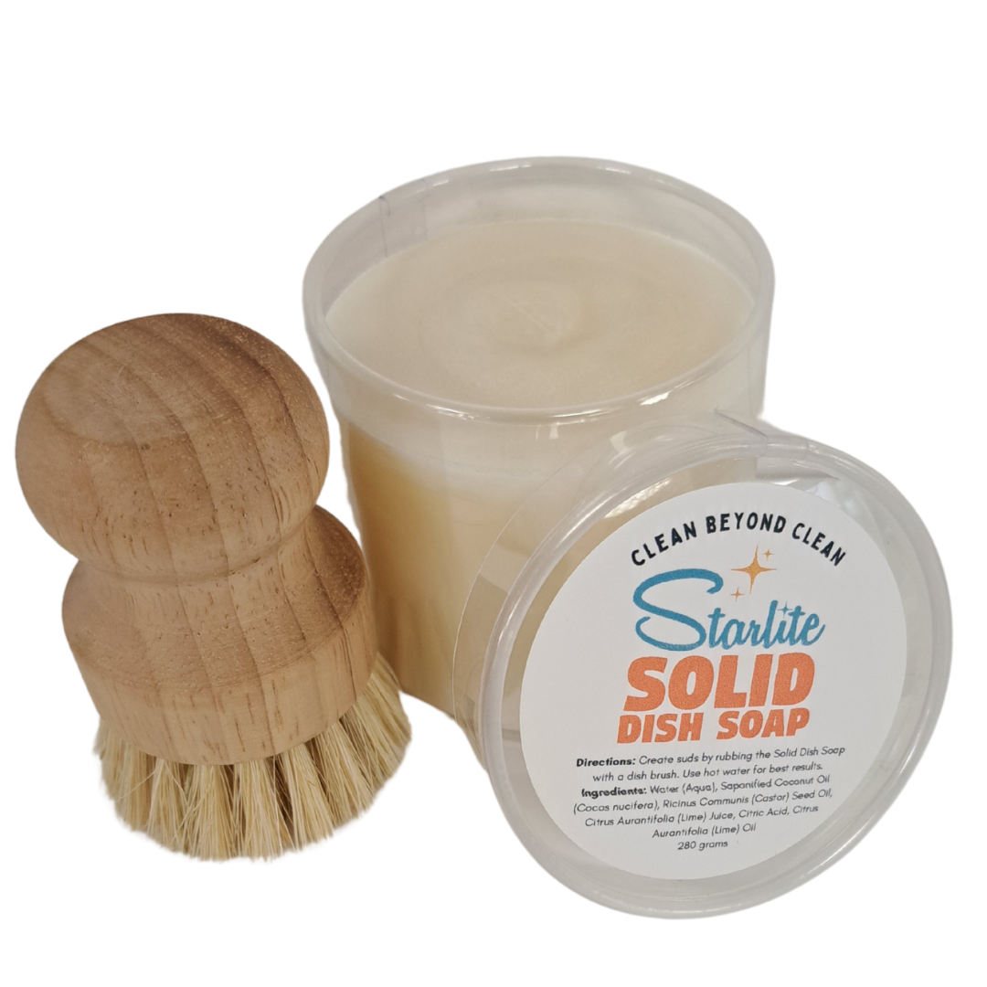 SOLID DISH SOAP WITH BRUSH