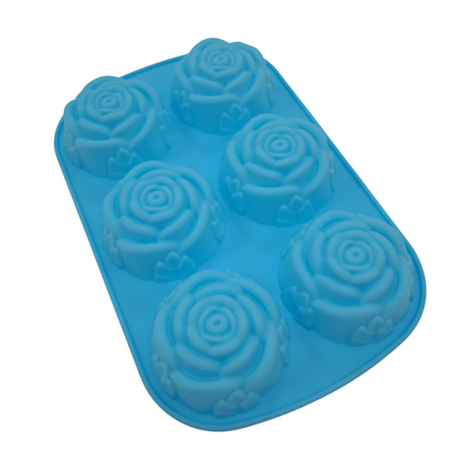 SILICONE SOAP MOLD - FLOWERS