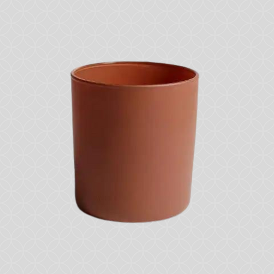 matte clay candle vessel