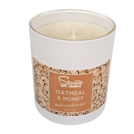 oatmeal and honey soy candle