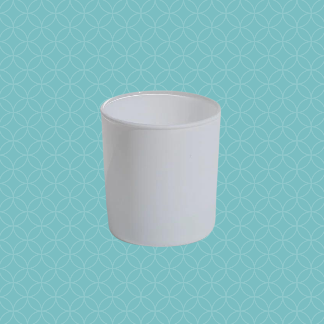 WHITE CANDLE VESSEL