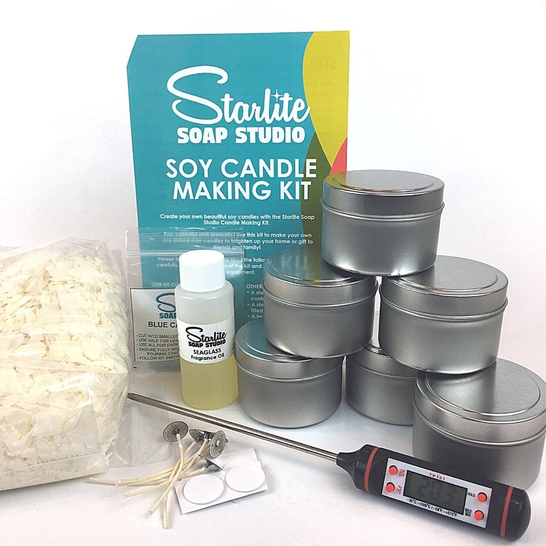 soy candle making kit inside