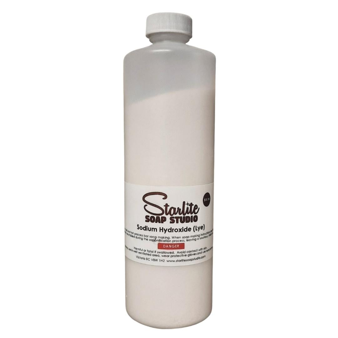 sodium hydroxide (lye) bottle